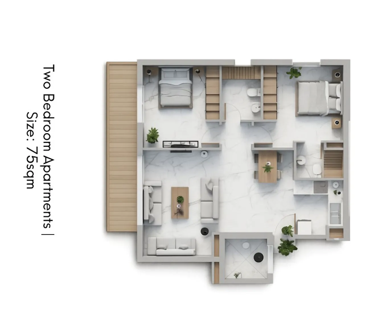 New 2-bedroom flat in Larnaca № 240234 5