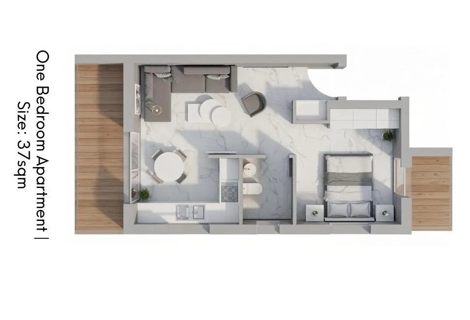 New 1-bedroom flat in Larnaca № 240259 5