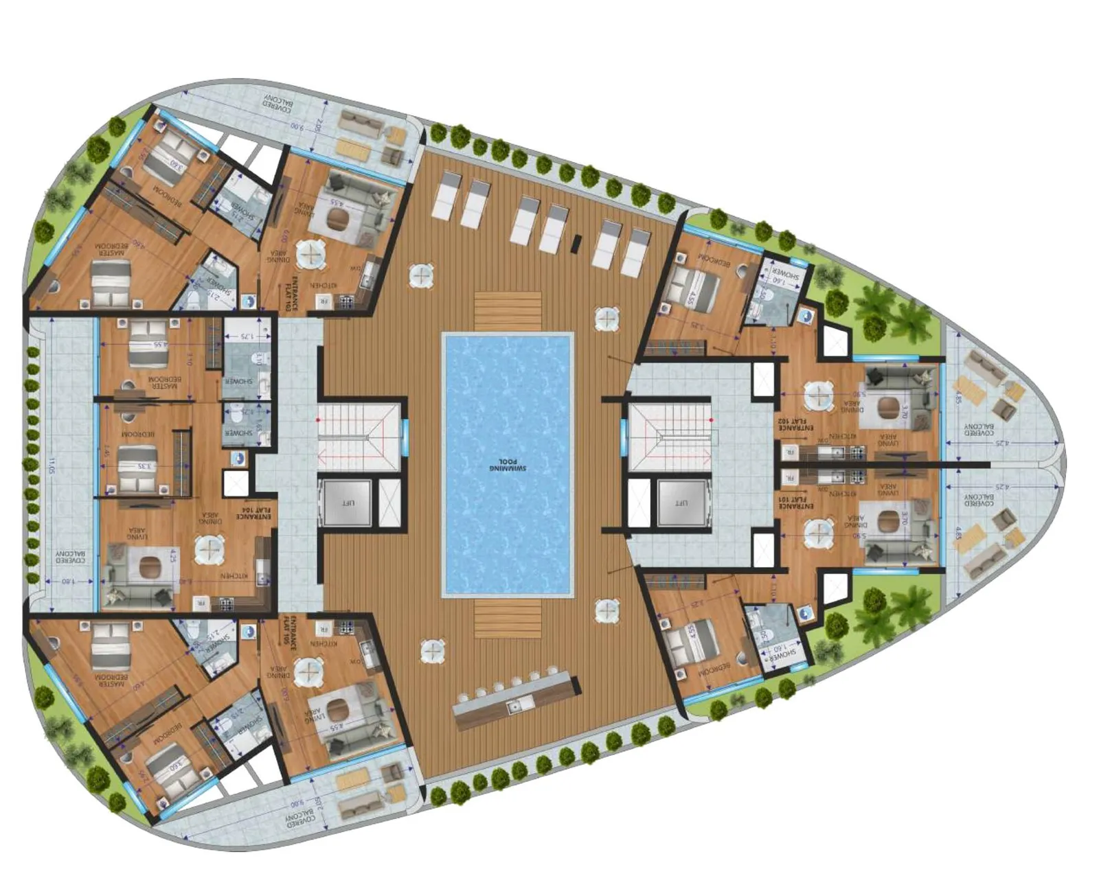 New 2-bedroom penthouse in Larnaca № 240600 15