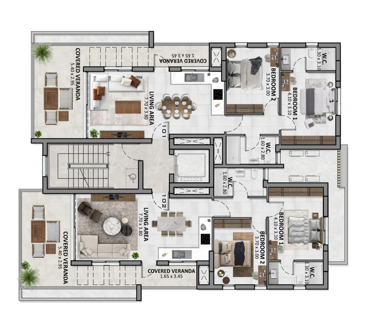 New 2-bedroom flat in Larnaca № 240684 6