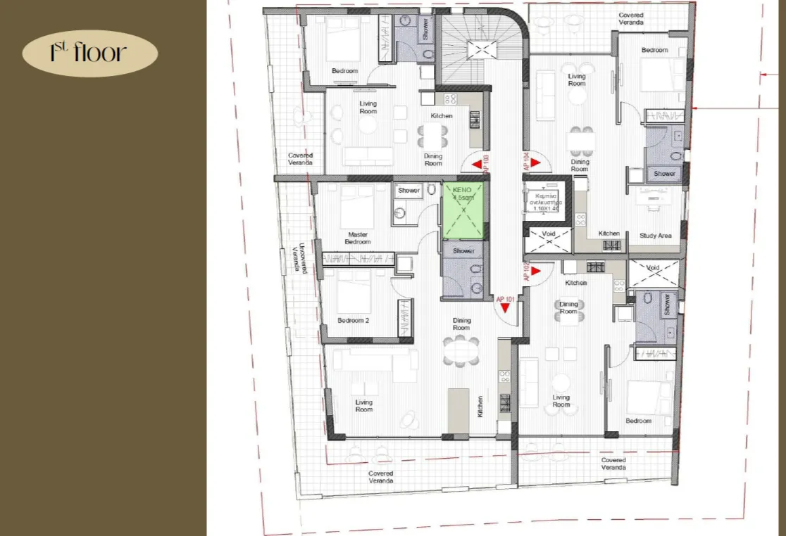New 1-bedroom flat in Nicosia № 240722 8
