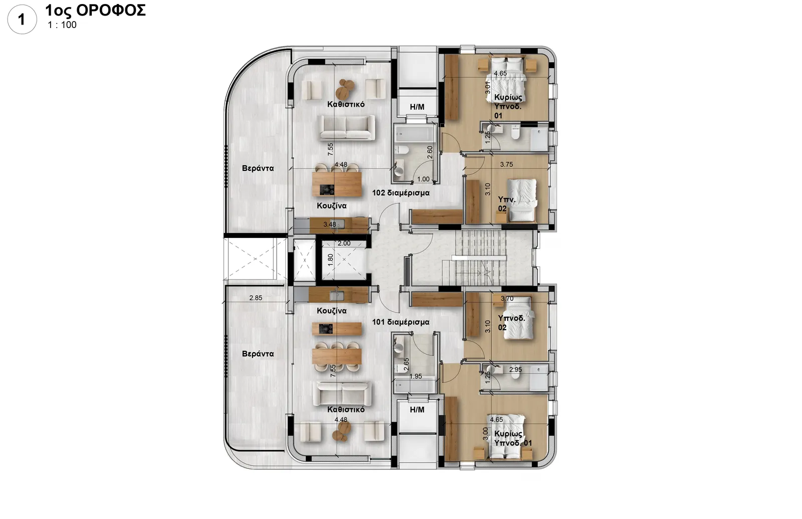 New 2-bedroom flat in Nicosia № 240794 6