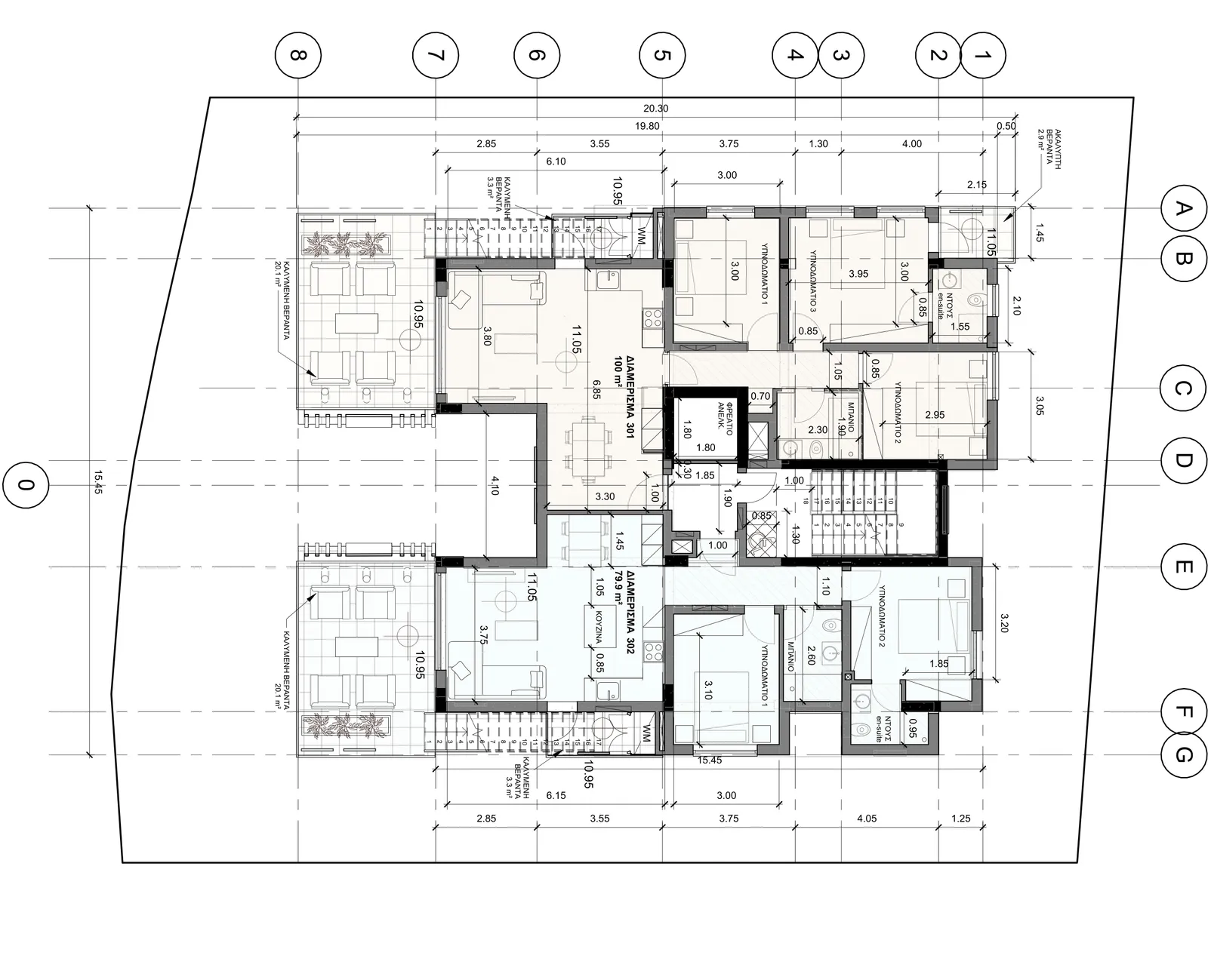 New 3-bedroom penthouse in Limassol № 241066 8