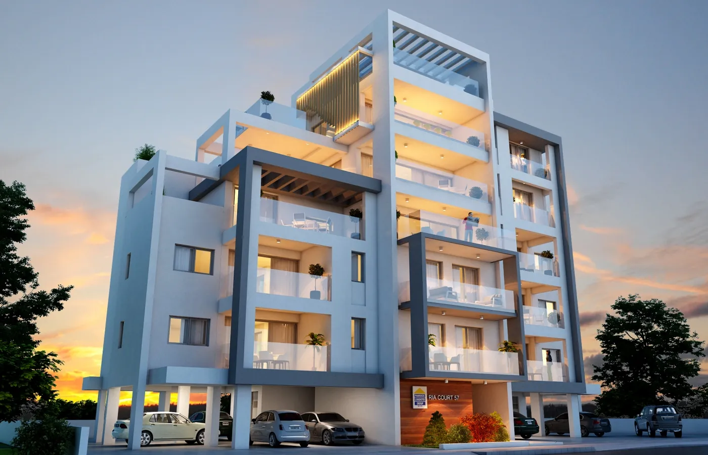 Ria Court 57 — новостройка в Ларнаке, Faneromeni 1
